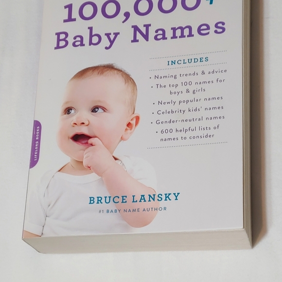 100,000+ Baby Names Book (Most helpful- Complete- Up to Date) Bruce Lansky - Picture 2 of 14